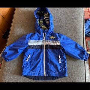 London Fog Hoodie Rain Jacket Coat Top Baby Kids Sz 12M EUC